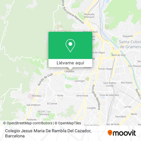 Mapa Colegio Jesus Maria De Rambla Del Cazador
