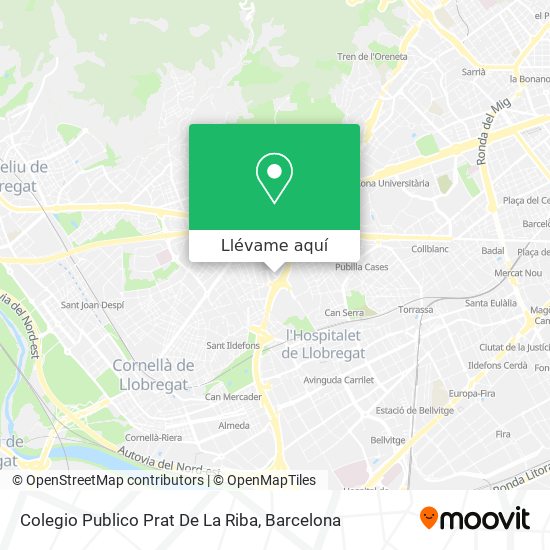 Mapa Colegio Publico Prat De La Riba