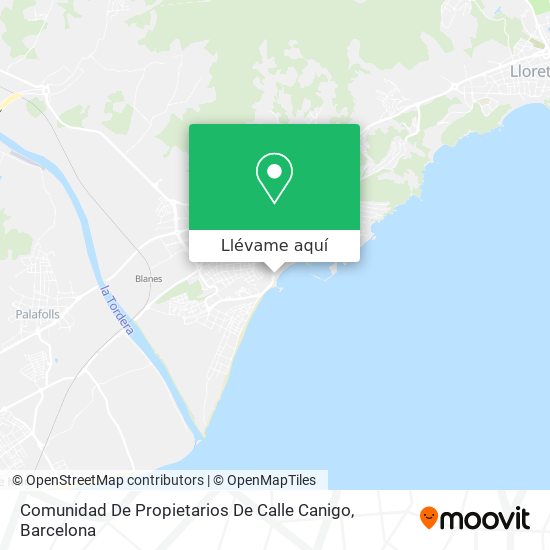 Mapa Comunidad De Propietarios De Calle Canigo