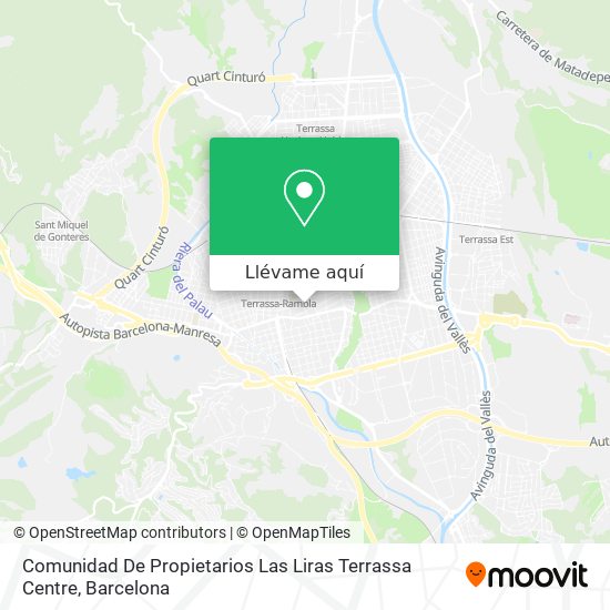 Mapa Comunidad De Propietarios Las Liras Terrassa Centre