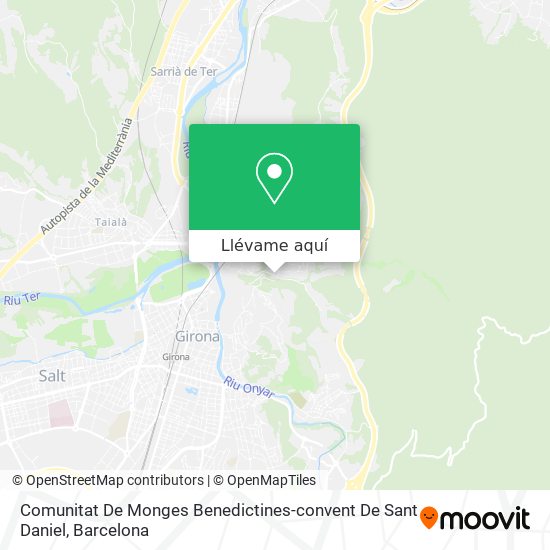 Mapa Comunitat De Monges Benedictines-convent De Sant Daniel