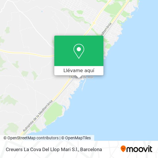 Mapa Creuers La Cova Del Llop Mari S.l.