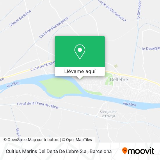 Mapa Cultius Marins Del Delta De L'ebre S.a.