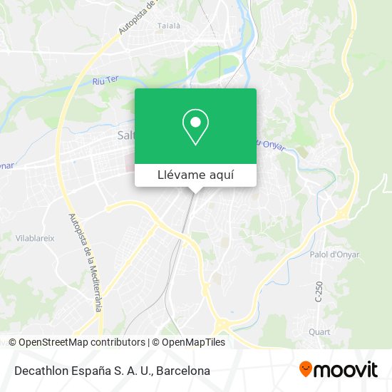 Mapa Decathlon España S. A. U.