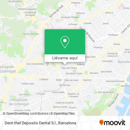 Mapa Dent-thel Deposito Dental S.l.