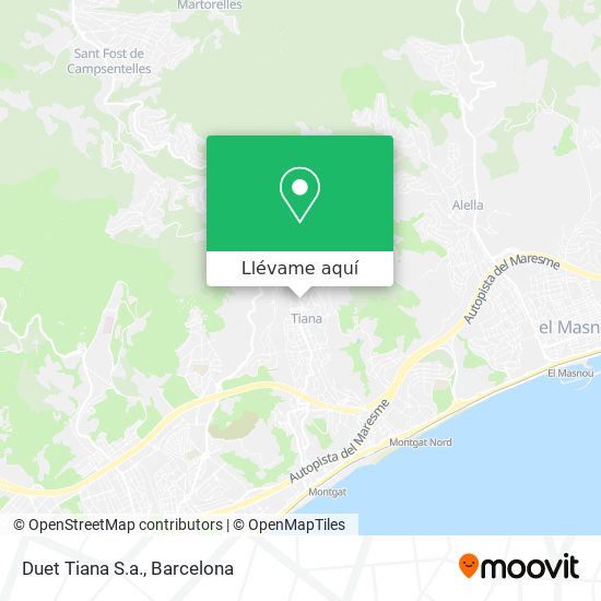Mapa Duet Tiana S.a.