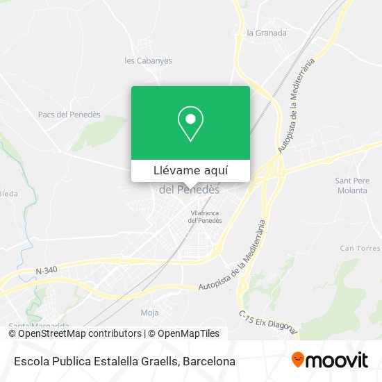 Mapa Escola Publica Estalella Graells