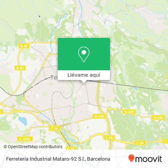 Mapa Ferreteria Industrial Mataro-92 S.l.