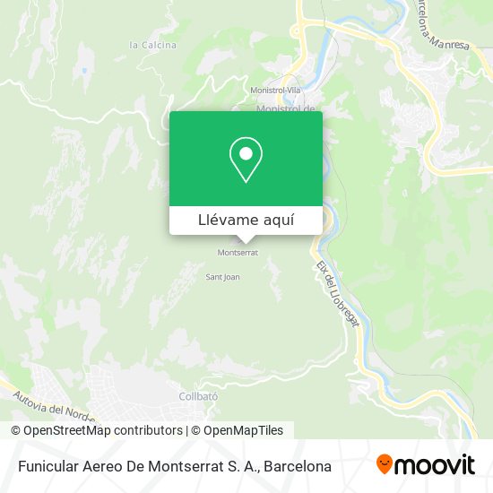 Mapa Funicular Aereo De Montserrat S. A.