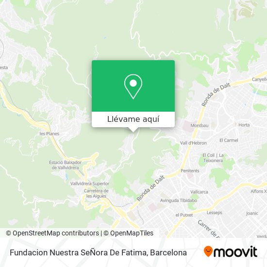 Mapa Fundacion Nuestra SeÑora De Fatima
