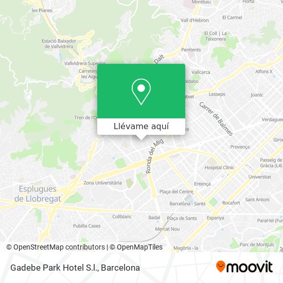 Mapa Gadebe Park Hotel S.l.