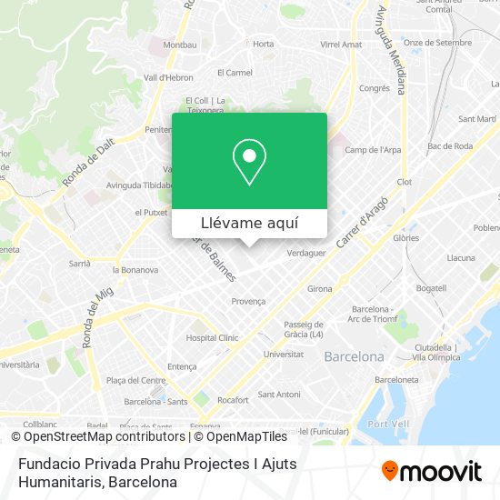 Mapa Fundacio Privada Prahu Projectes I Ajuts Humanitaris