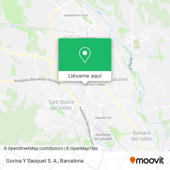 Mapa Gorina Y Sauquet S. A.