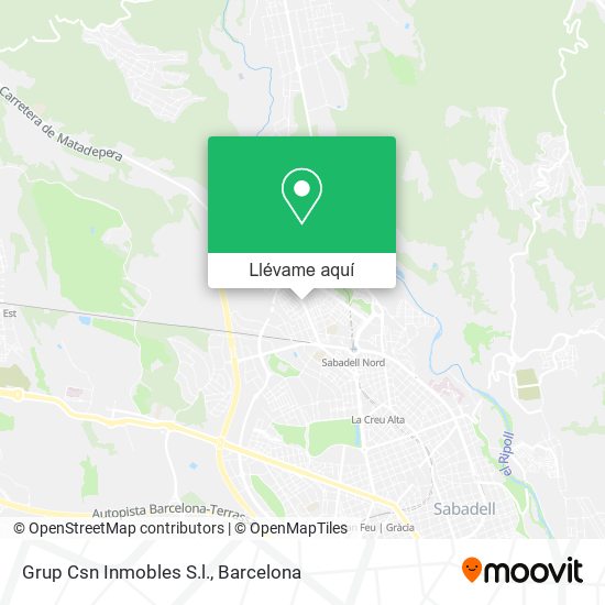 Mapa Grup Csn Inmobles S.l.