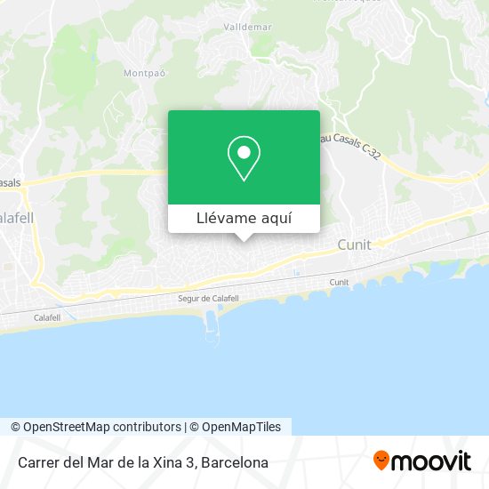 Mapa Carrer del Mar de la Xina 3