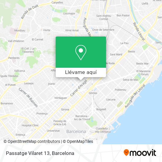 Mapa Passatge Vilaret 13