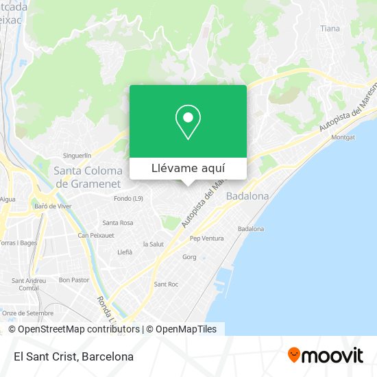 Mapa El Sant Crist
