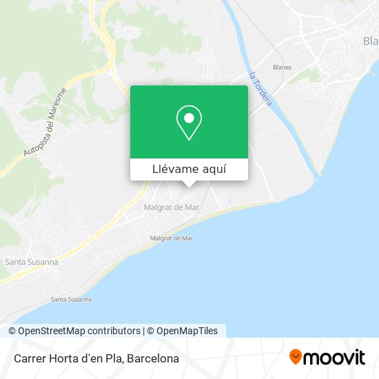 Mapa Carrer Horta d'en Pla