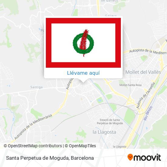 Mapa Santa Perpetua de Moguda