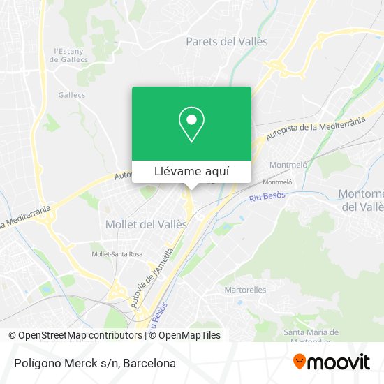 Mapa Polígono Merck s/n