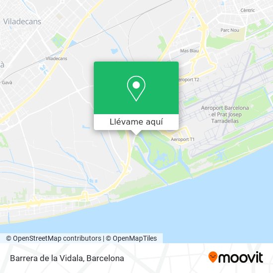 Mapa Barrera de la Vidala