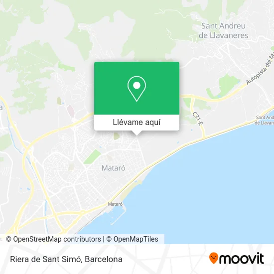 Mapa Riera de Sant Simó