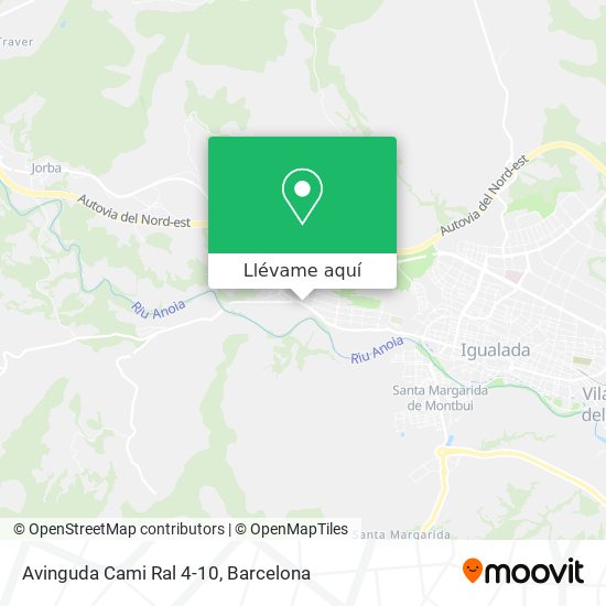 Mapa Avinguda Cami Ral 4-10