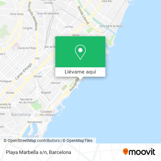 Mapa Playa Marbella s/n