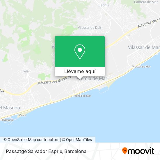 Mapa Passatge Salvador Espriu