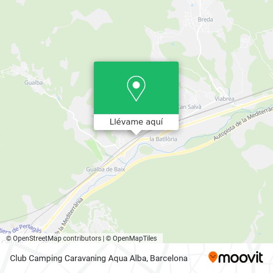 Mapa Club Camping Caravaning Aqua Alba