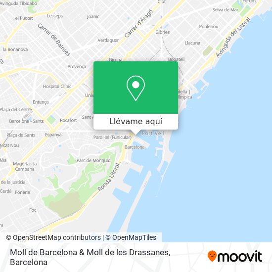 Mapa Moll de Barcelona & Moll de les Drassanes