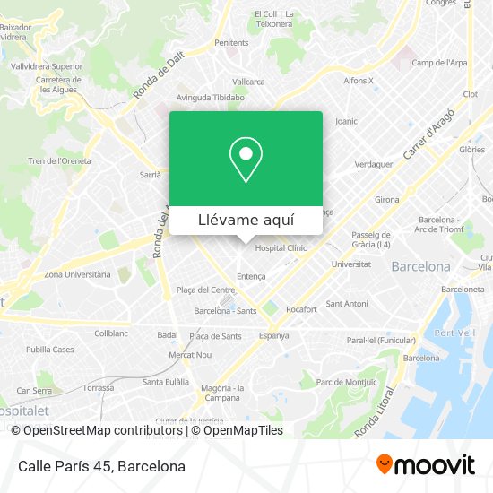 Mapa Calle París 45