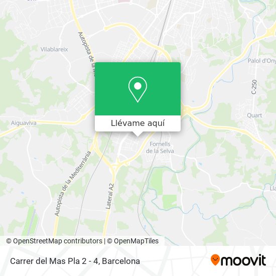 Mapa Carrer del Mas Pla 2 - 4