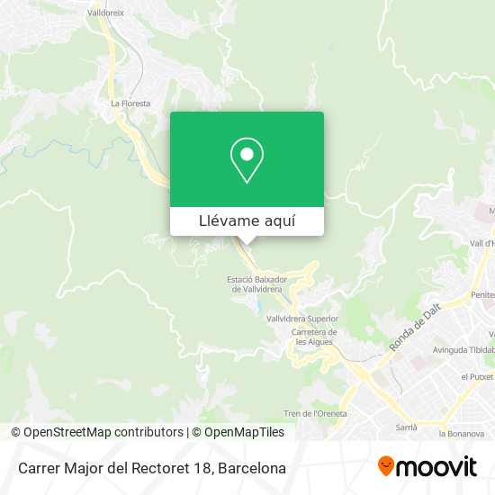 Mapa Carrer Major del Rectoret 18
