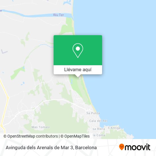 Mapa Avinguda dels Arenals de Mar 3