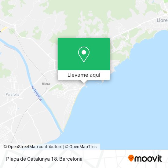 Mapa Plaça de Catalunya 18