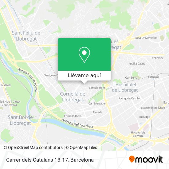 Mapa Carrer dels Catalans 13-17
