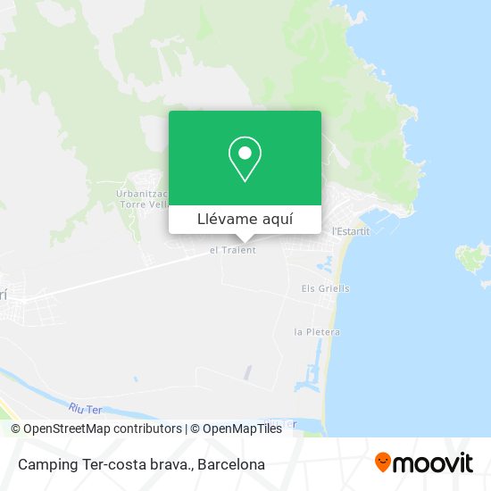 Mapa Camping Ter-costa brava.