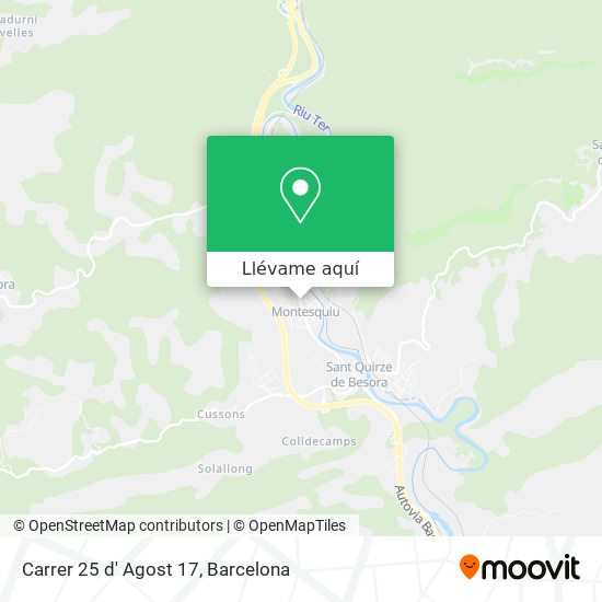 Mapa Carrer 25 d' Agost 17
