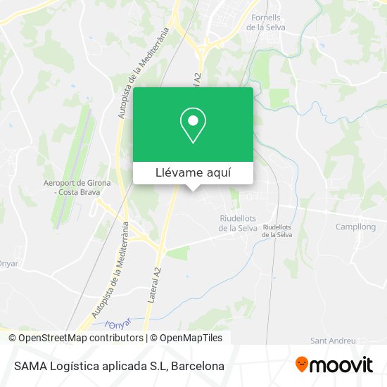 Mapa SAMA Logística aplicada S.L