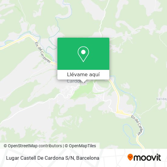 Mapa Lugar Castell De Cardona S/N