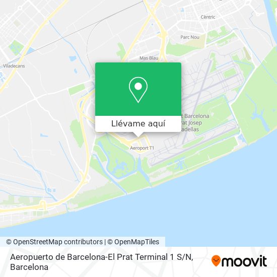Mapa Aeropuerto de Barcelona-El Prat Terminal 1 S / N