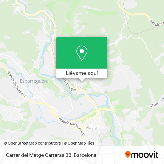 Mapa Carrer del Metge Carreras 33