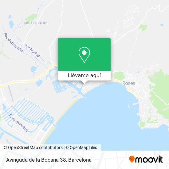 Mapa Avinguda de la Bocana 38