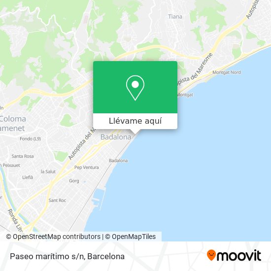 Mapa Paseo marítimo s/n