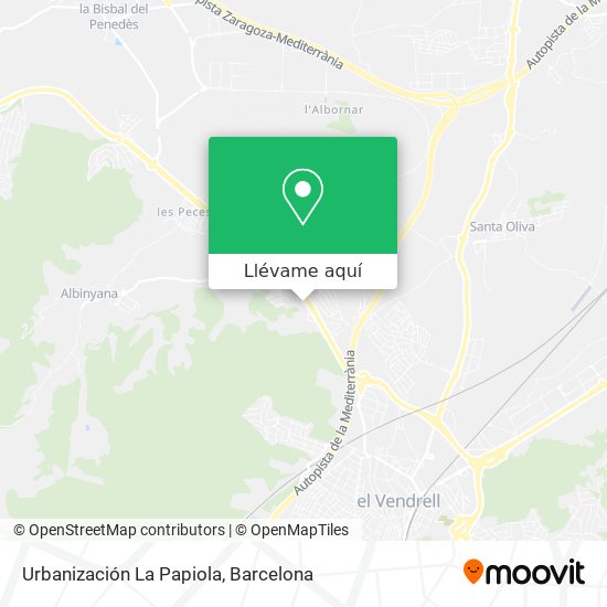 Mapa Urbanización La Papiola