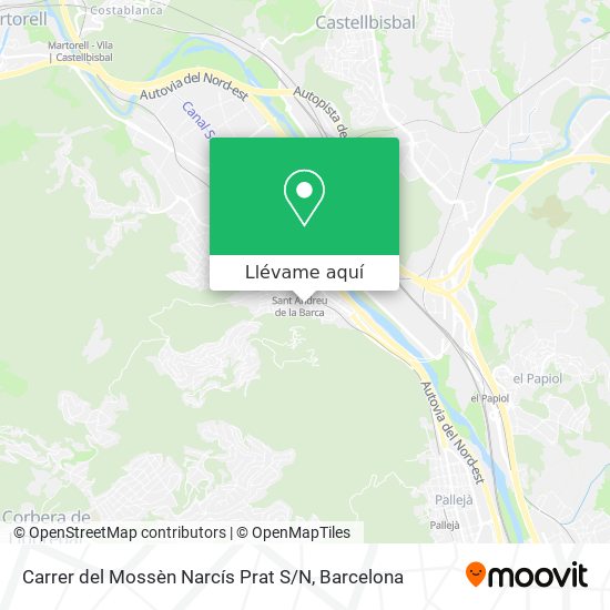 Mapa Carrer del Mossèn Narcís Prat S / N