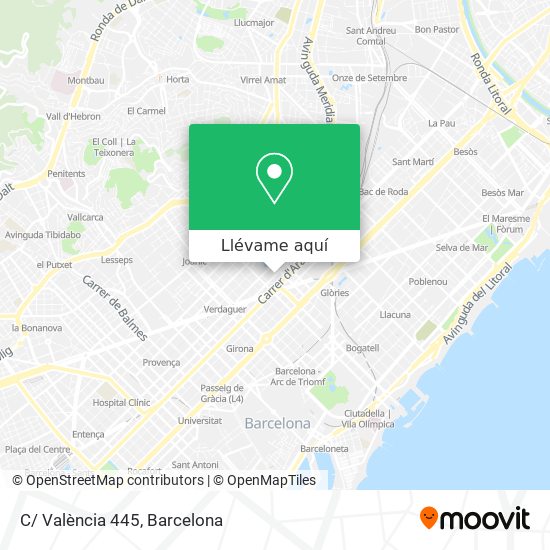 Mapa C/ València 445