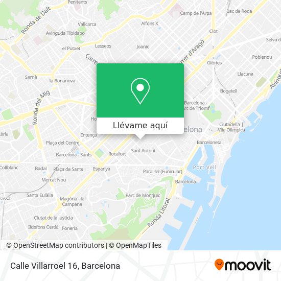 Mapa Calle Villarroel 16