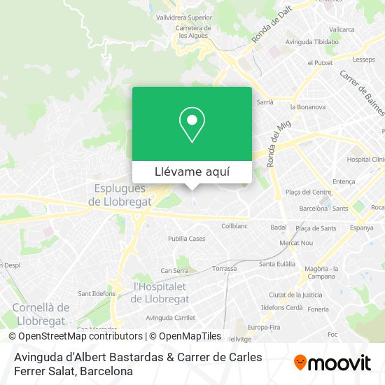 Mapa Avinguda d'Albert Bastardas & Carrer de Carles Ferrer Salat